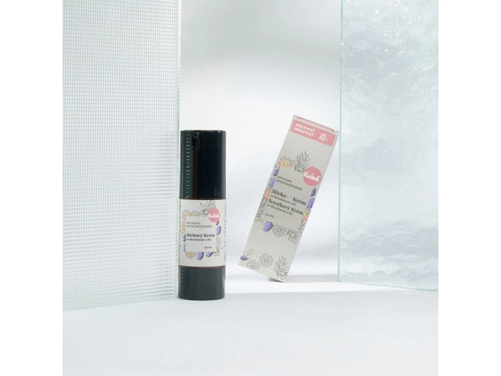 Kvitok - Slivkový Krém pre Zrelú pleť (50+) - Nočný 30ml