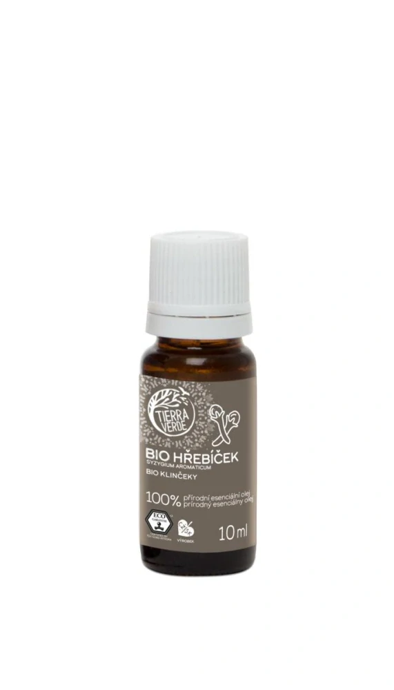 Tierra Verde - Esenciálny olej BIO Klinček (sklenená fľaštička 10 ml)