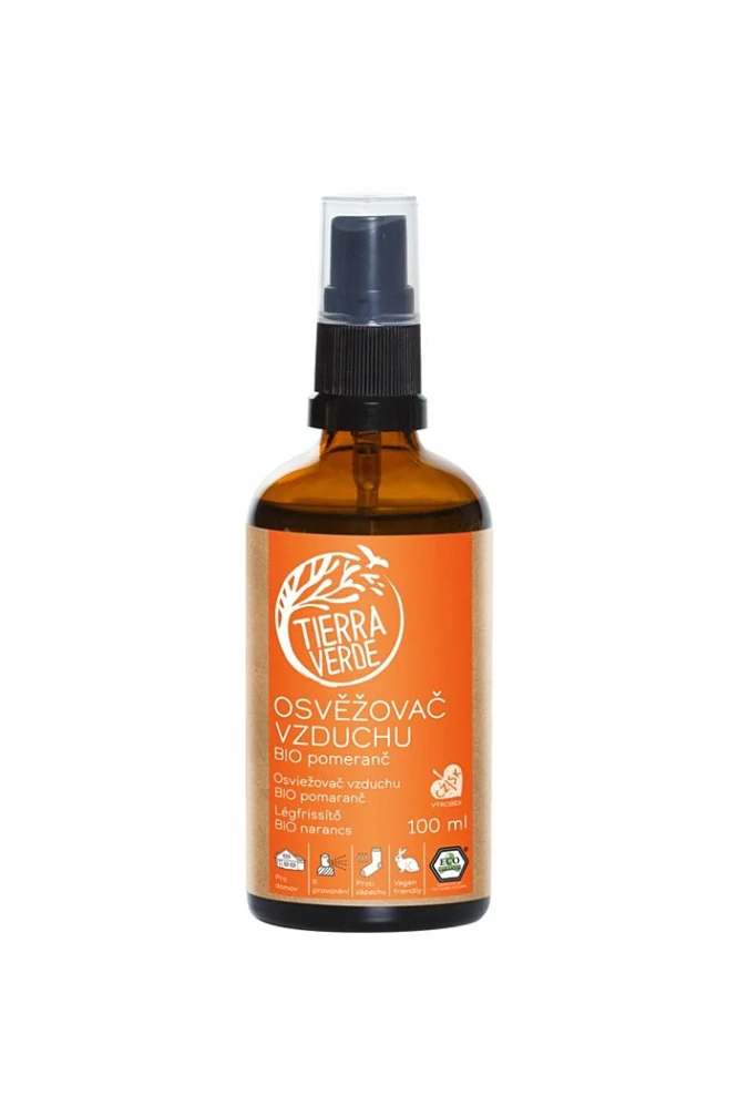 Tierra Verde - Osviežovač vzduchu – BIO Pomaranč (sklenená fľaštička 100 ml)