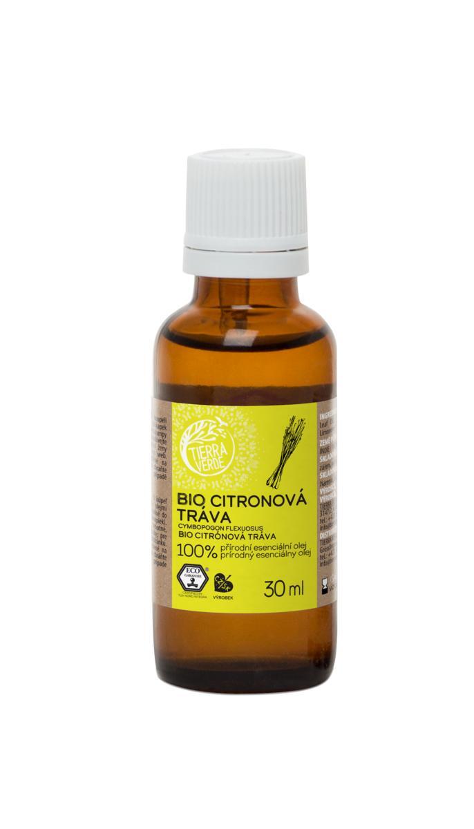 Tierra Verde - Esenciálny olej BIO Citrónová tráva (sklenená fľaštička 30 ml)