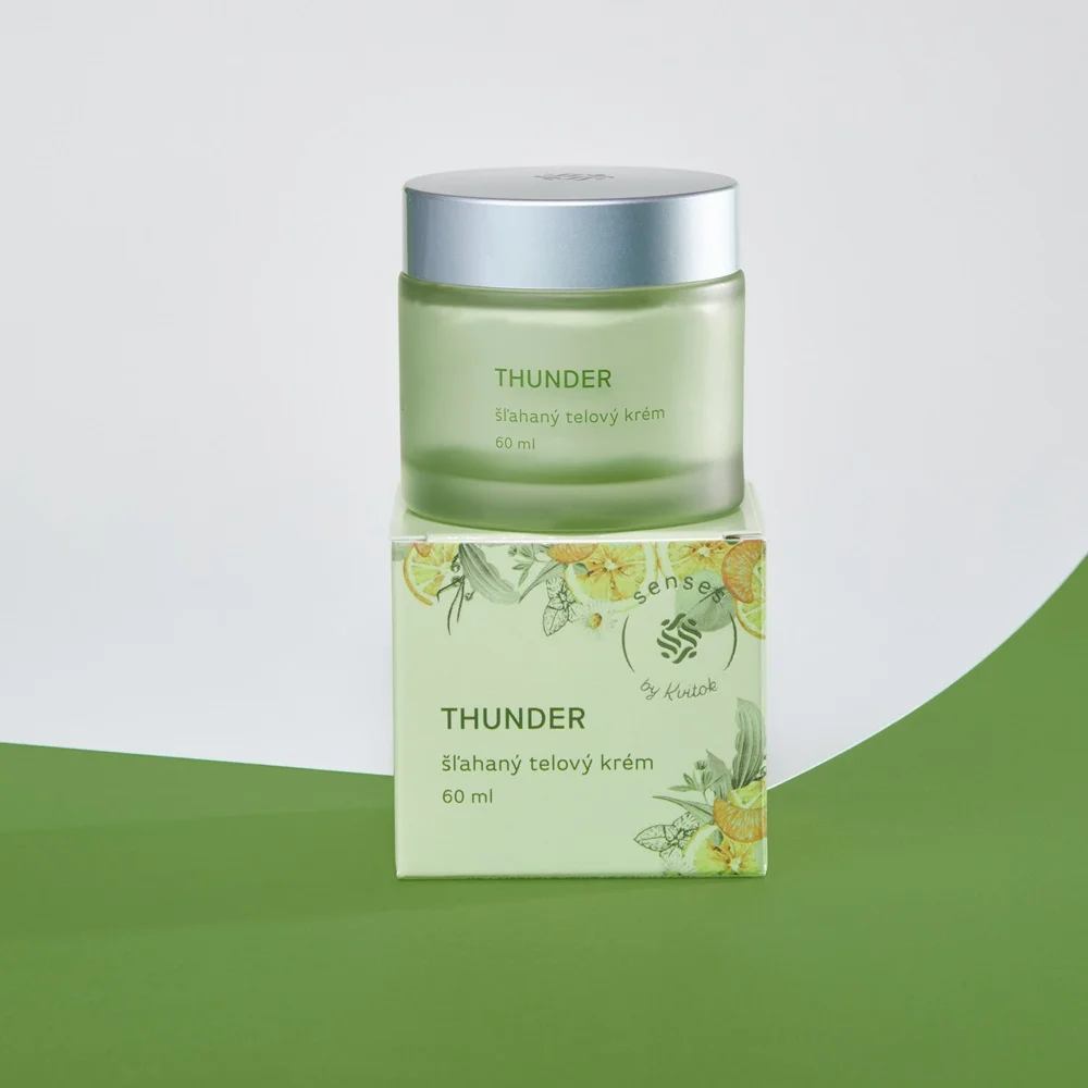 Kvitok - Šľahaný telový krém SENSES – Thunder 60 ml