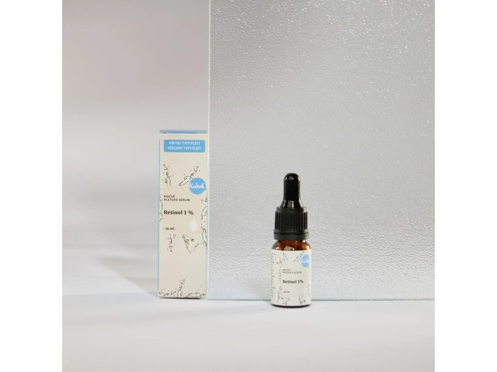 Kvitok - Nočné pleťové sérum - Retinol 0,1 % 10ml