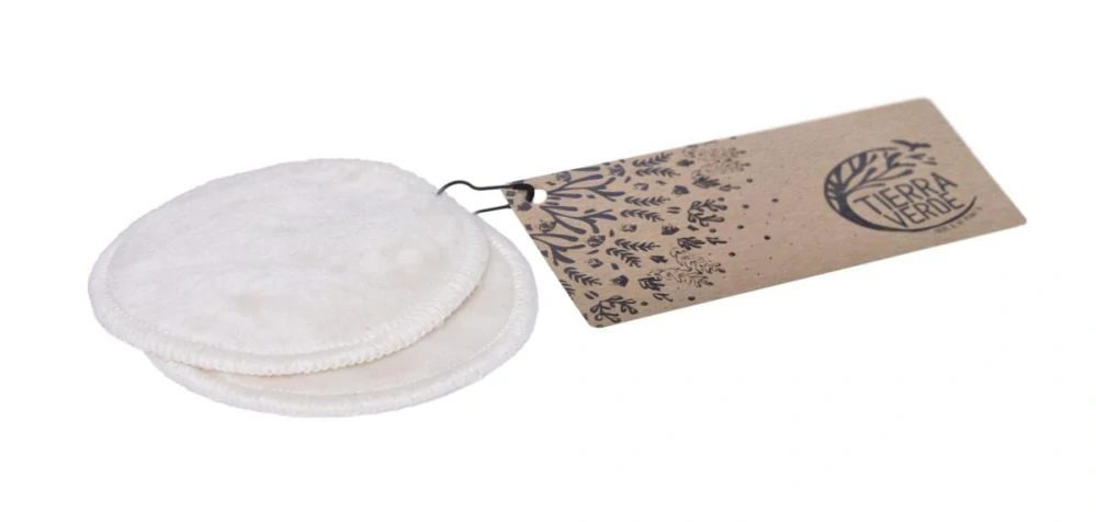 Tierra Verde - Kozmetický tampón prateľný z biobavlneného zamatu s froté stranou – malý (7 cm) (2 ks)
