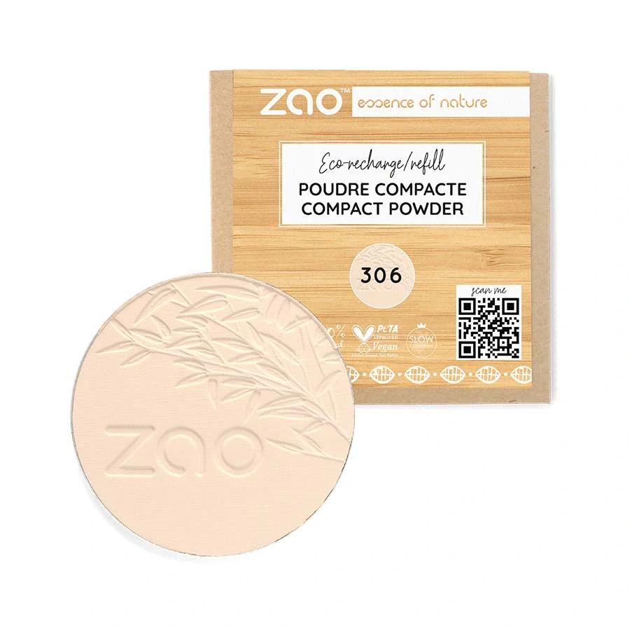 ZAO - Kompaktný púder 306 Porcelain - náplň