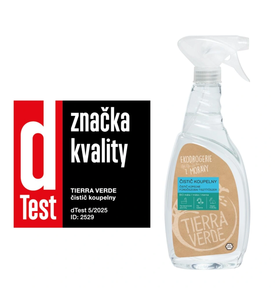 Tierra Verde - Čistič kúpeľne s BIO mätovou silicou (rozprašovač 750 ml)