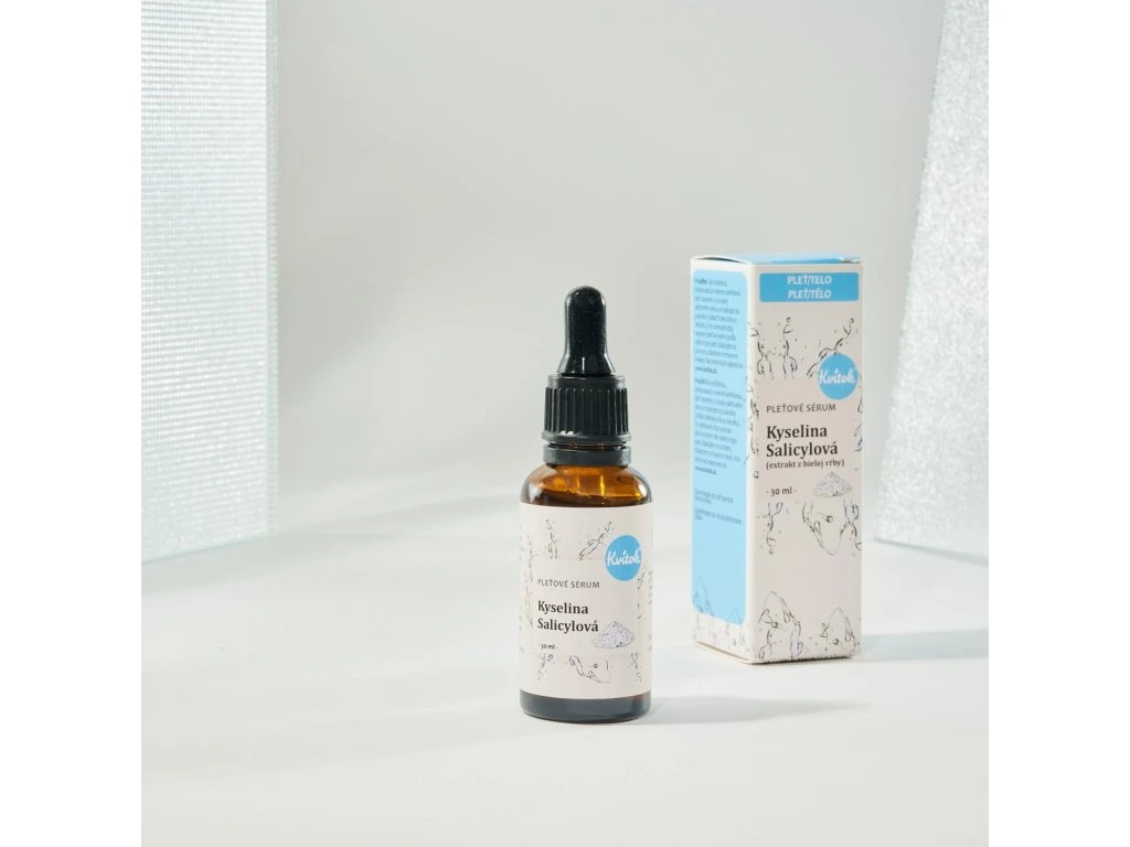 Kvitok - Pleťové sérum - Kyselina Salicylová (extrakt z bielej vŕby) 30ml