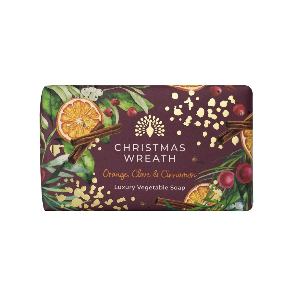 The English Soap Company- Vianočný veniec, Tuhé mydlo, 190 g