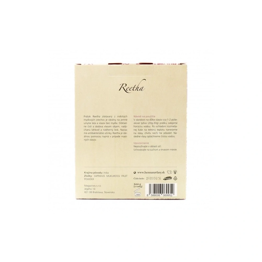 Indian Natural hair care - REETHA 200g - no poo šampón