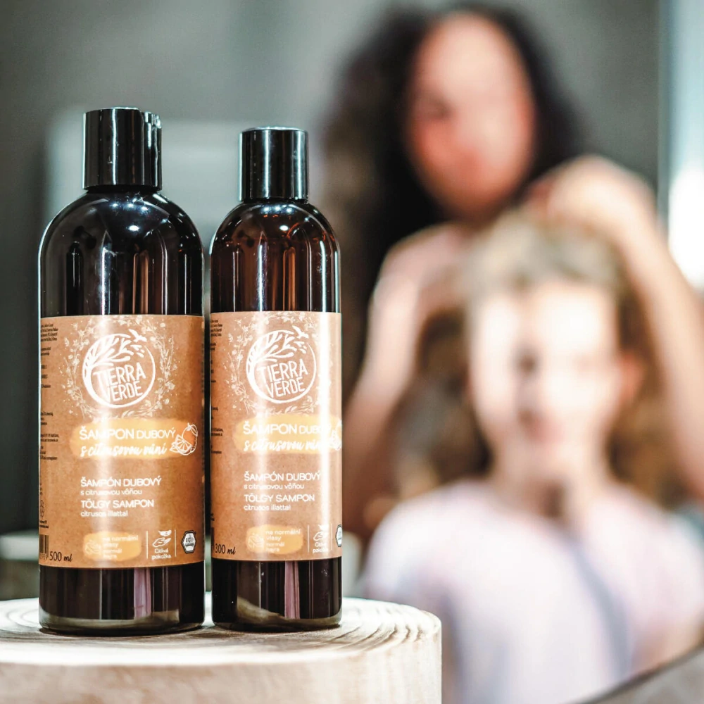 Tierra Verde - Dubový šampón na normálne vlasy s citrusovou vôňou (fľaša 500 ml)