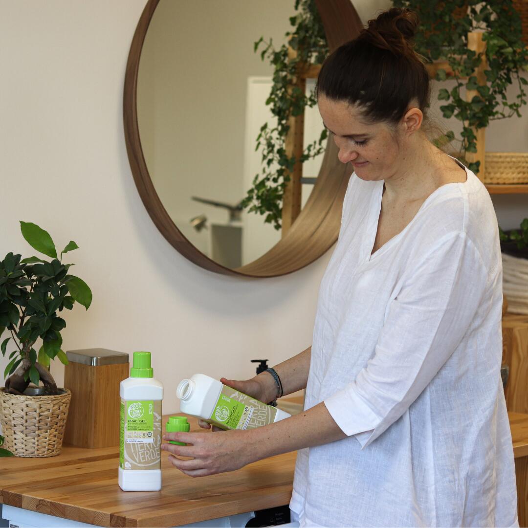 Tierra Verde - Plákadlo bielizne pre citlivú pokožku (fľaša 1 l)