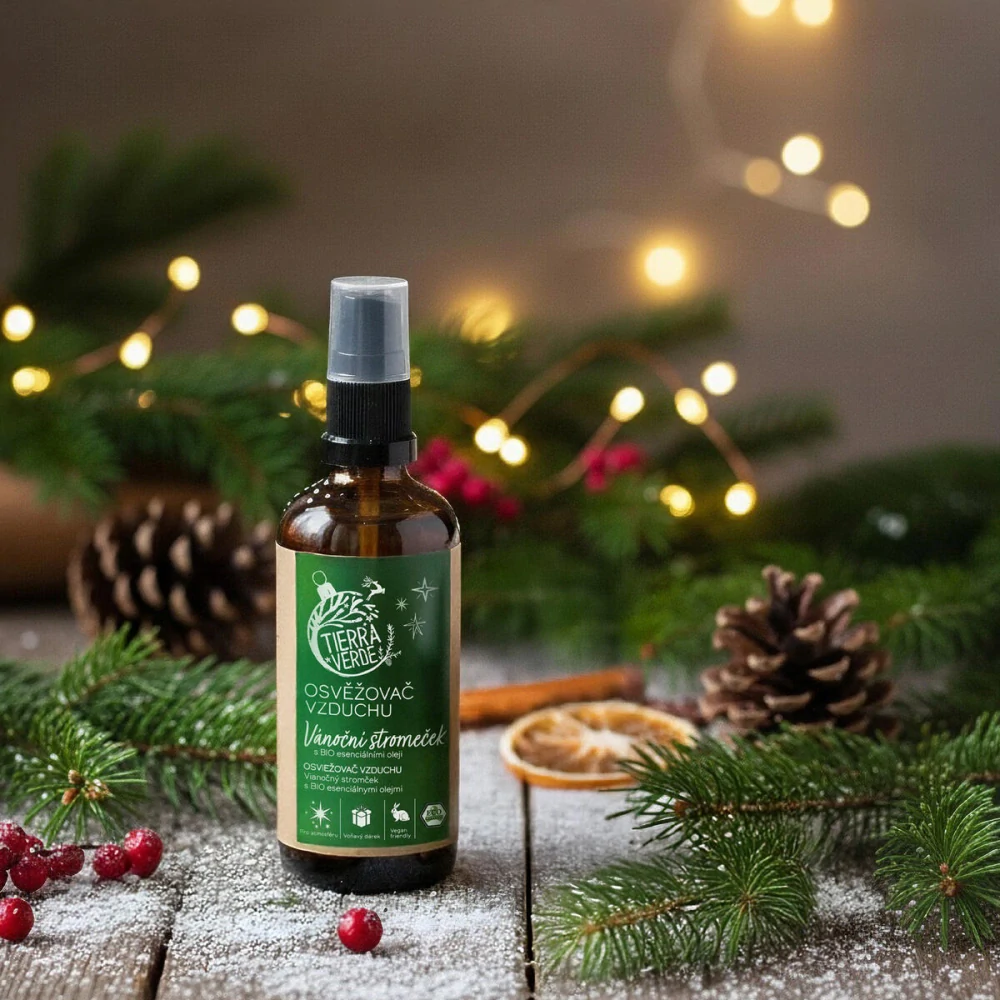 Tierra Verde - Osviežovač vzduchu – Vianočný stromček (sklenená fľaštička 100 ml)