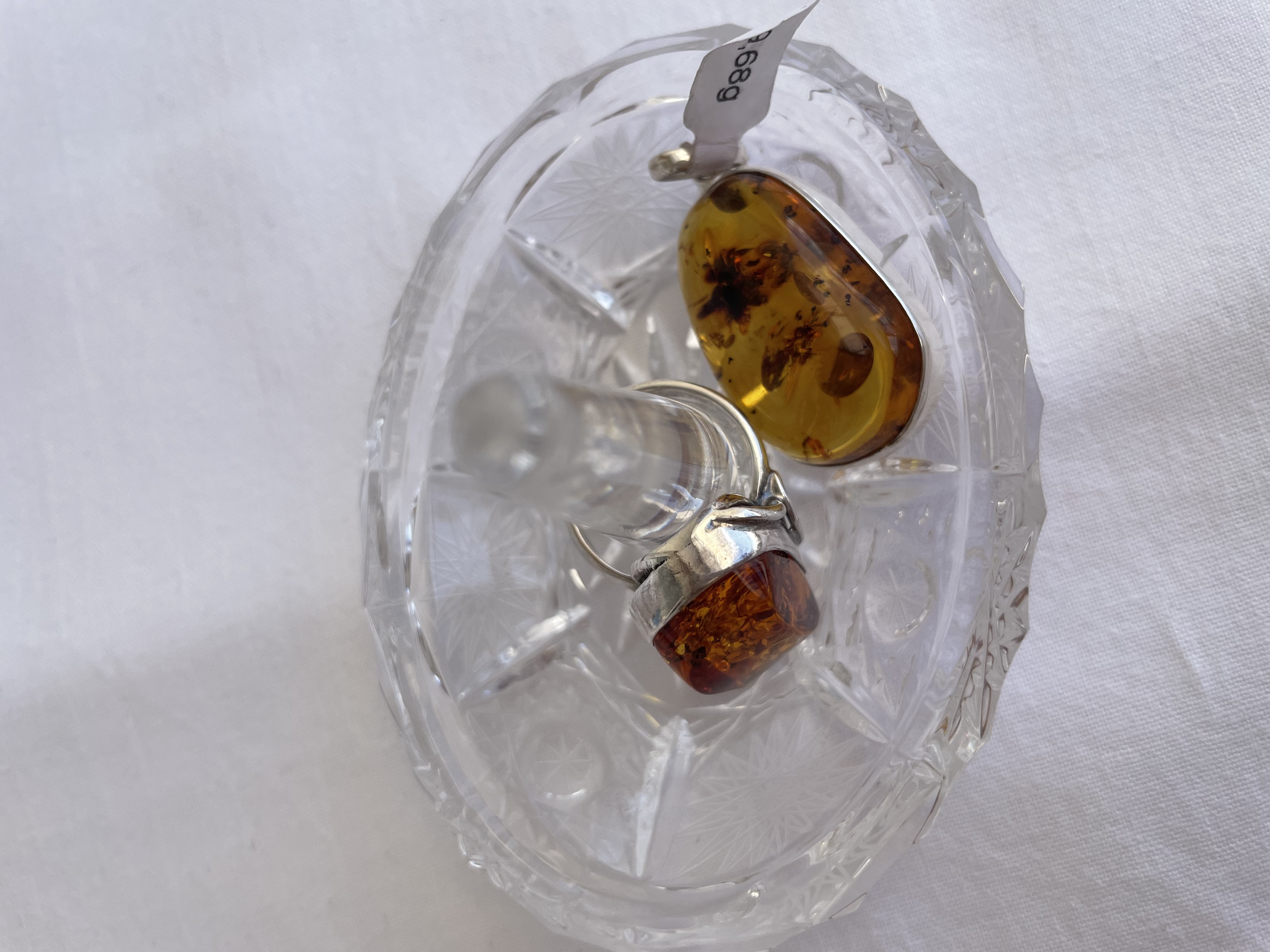 Prívesok - Strieborný jantárový 9,68g