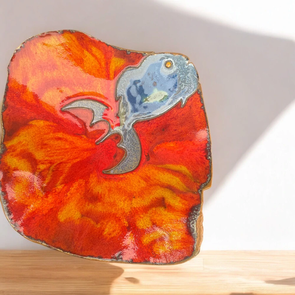 Hand - made - Keramická misa Plameň mora