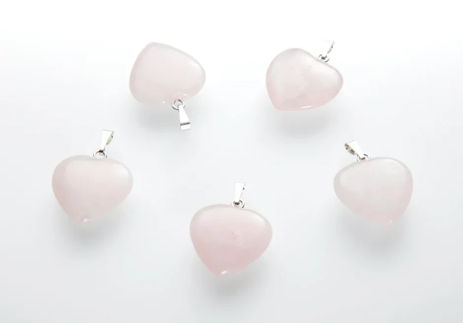 Prívesok - Ruženín srdiečko 15mm