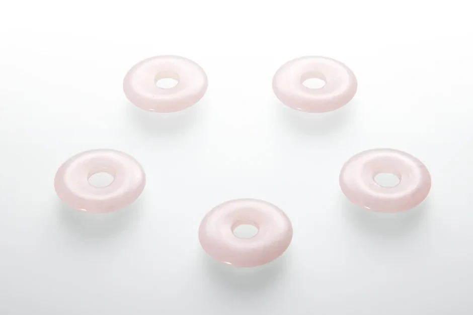 Prívesok - Ruženín donut 30mm