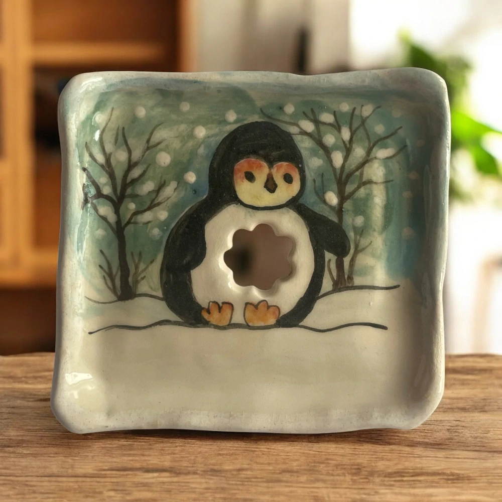 Hand - made - Mydelnička Zimný tučniak