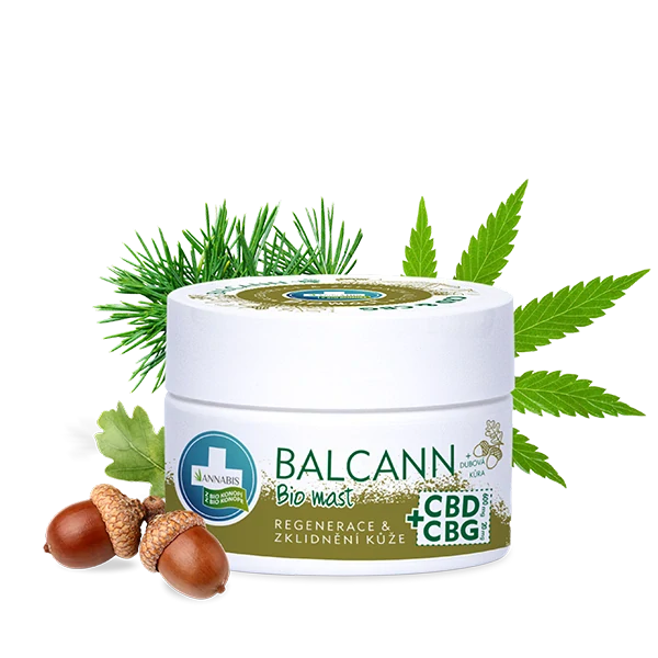 Annabis - BALCANN CBD + CBG NAJSILNEJŠIA BIO KONOPNÁ MASŤ + DUBOVÁ KÔRA