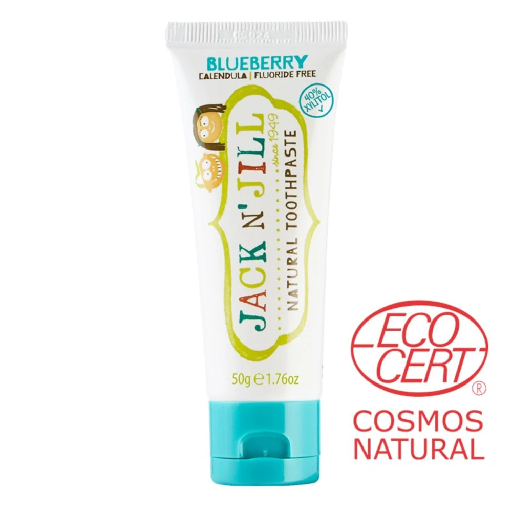 Jack N´Jill - Prírodná zubná pasta pre deti Čučoriedka