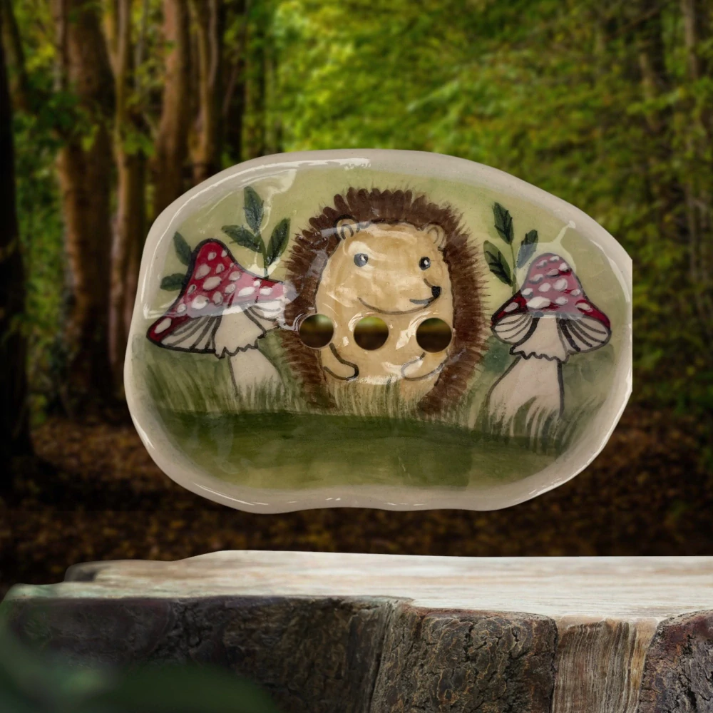 Hand - made - Mydelnička Lesný ježko