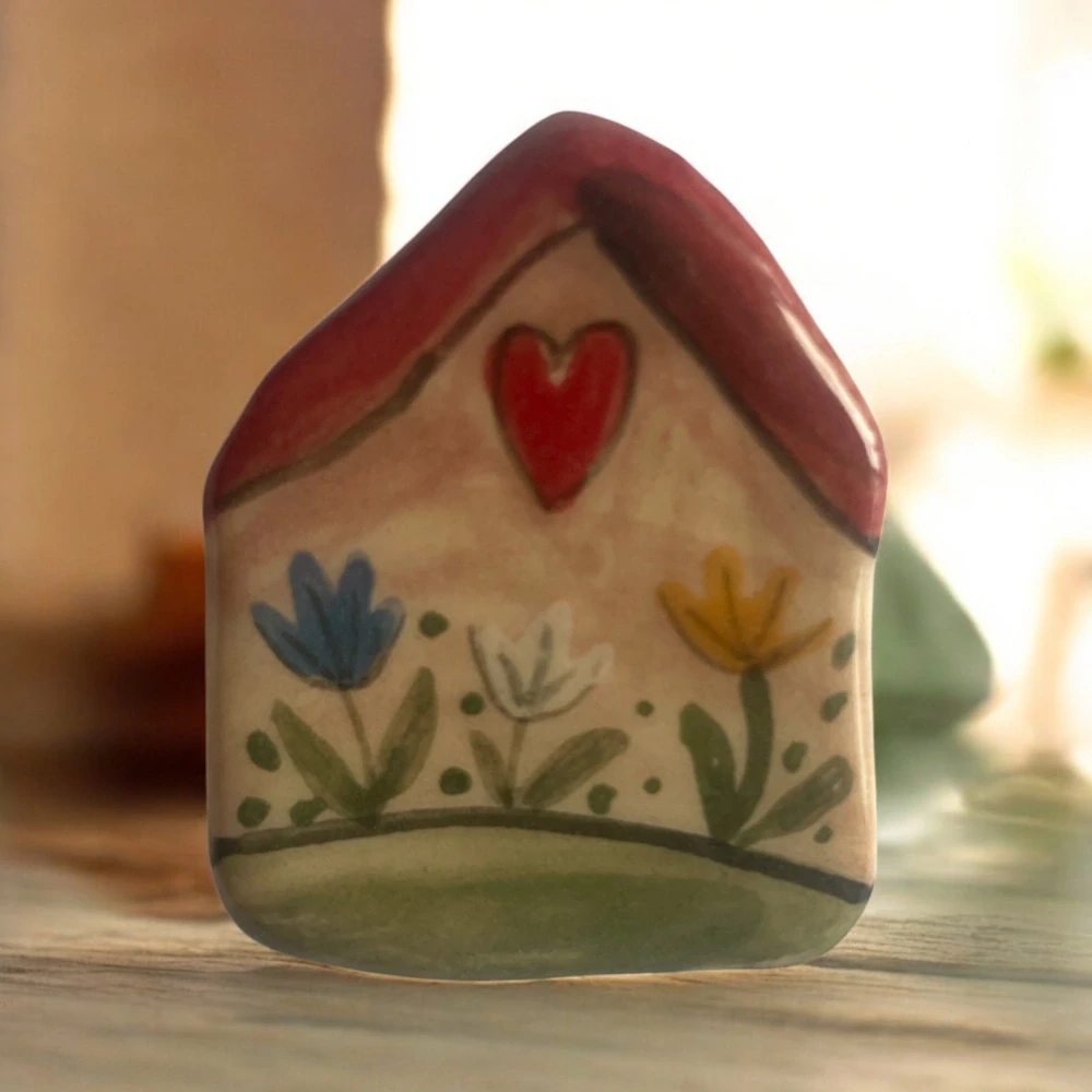 Hand - made - Brošňa Domček srdca