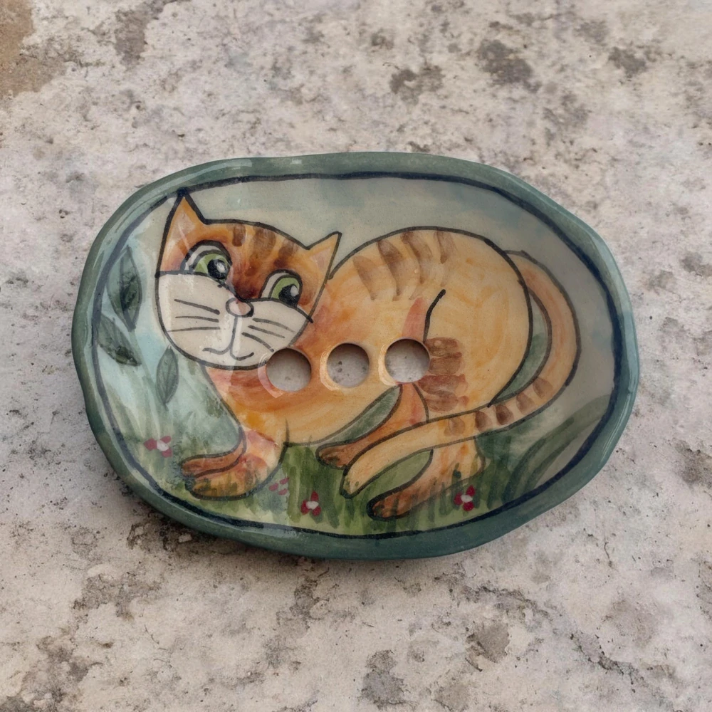 Hand - made - Mydelnička Hravá mačička