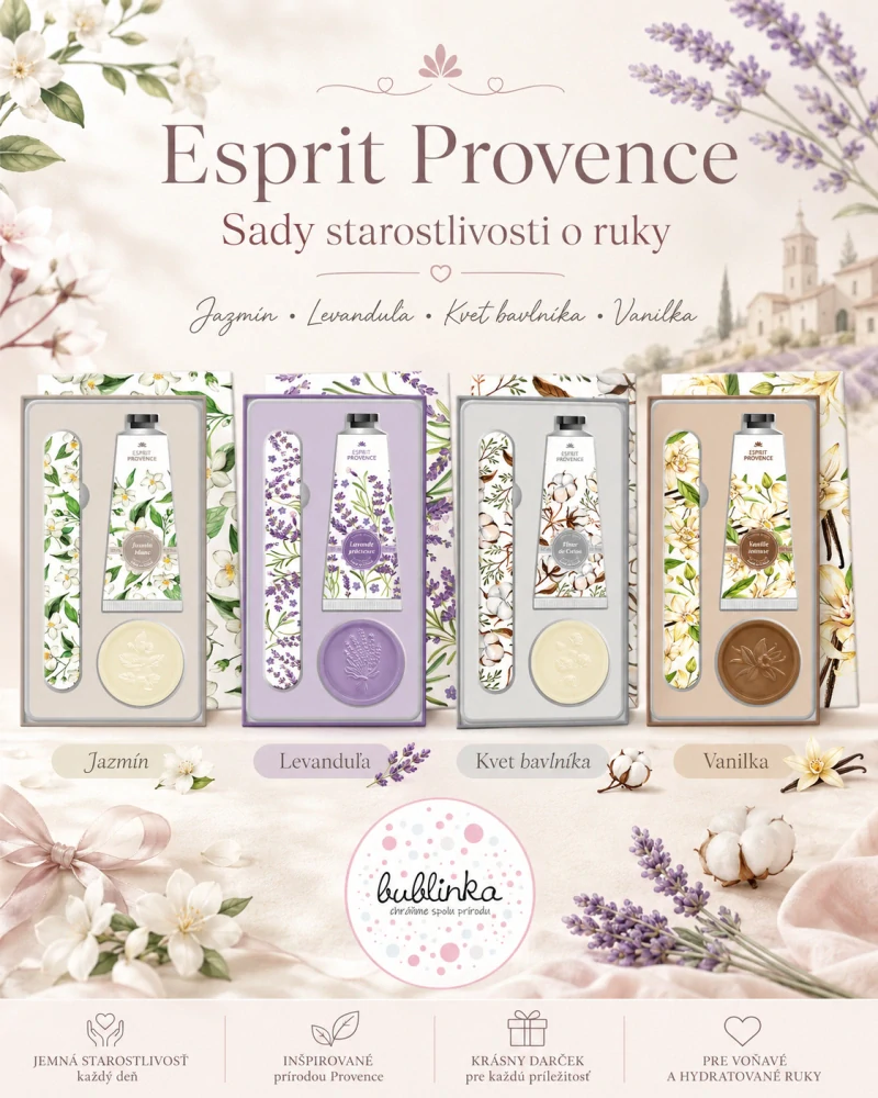 Esprit Provence - Sada starostlivosti o ruky, 3 ks, Vanilka