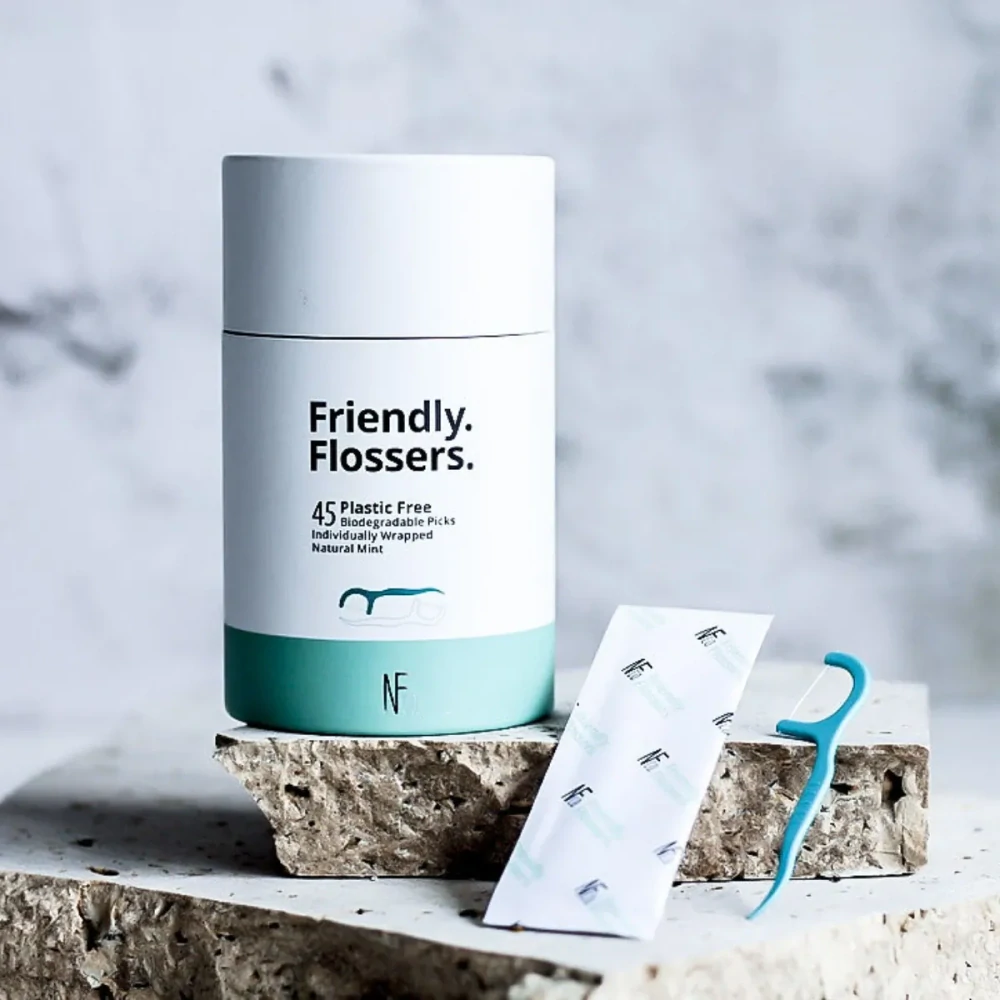NFCO - Zubná niť so špáradlom Friendly Flossers – 45 ks v balení