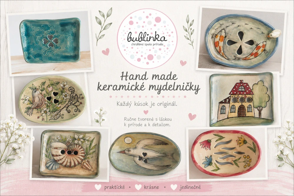 Hand - made - Mydelnička Let čajky