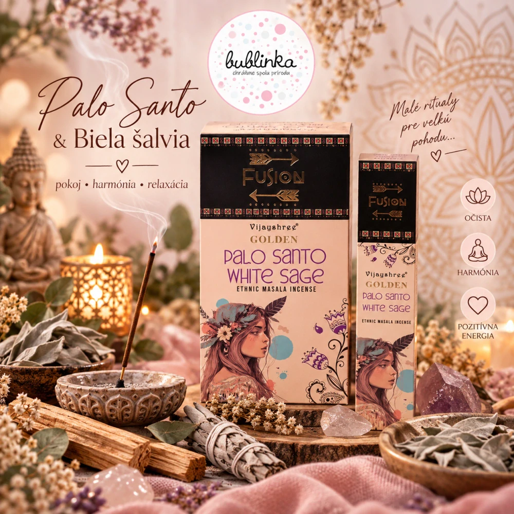 Golden Vonné Tyčinky - Palo Santo a Biela Šalvia