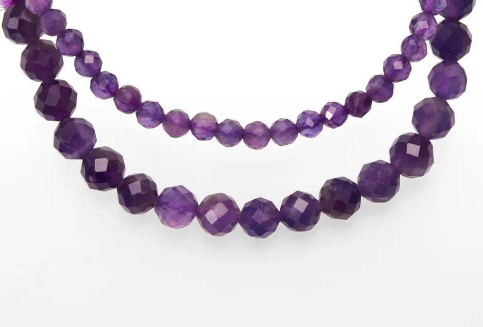 Náramok Ametyst AA gulička fazetovaná 4mm