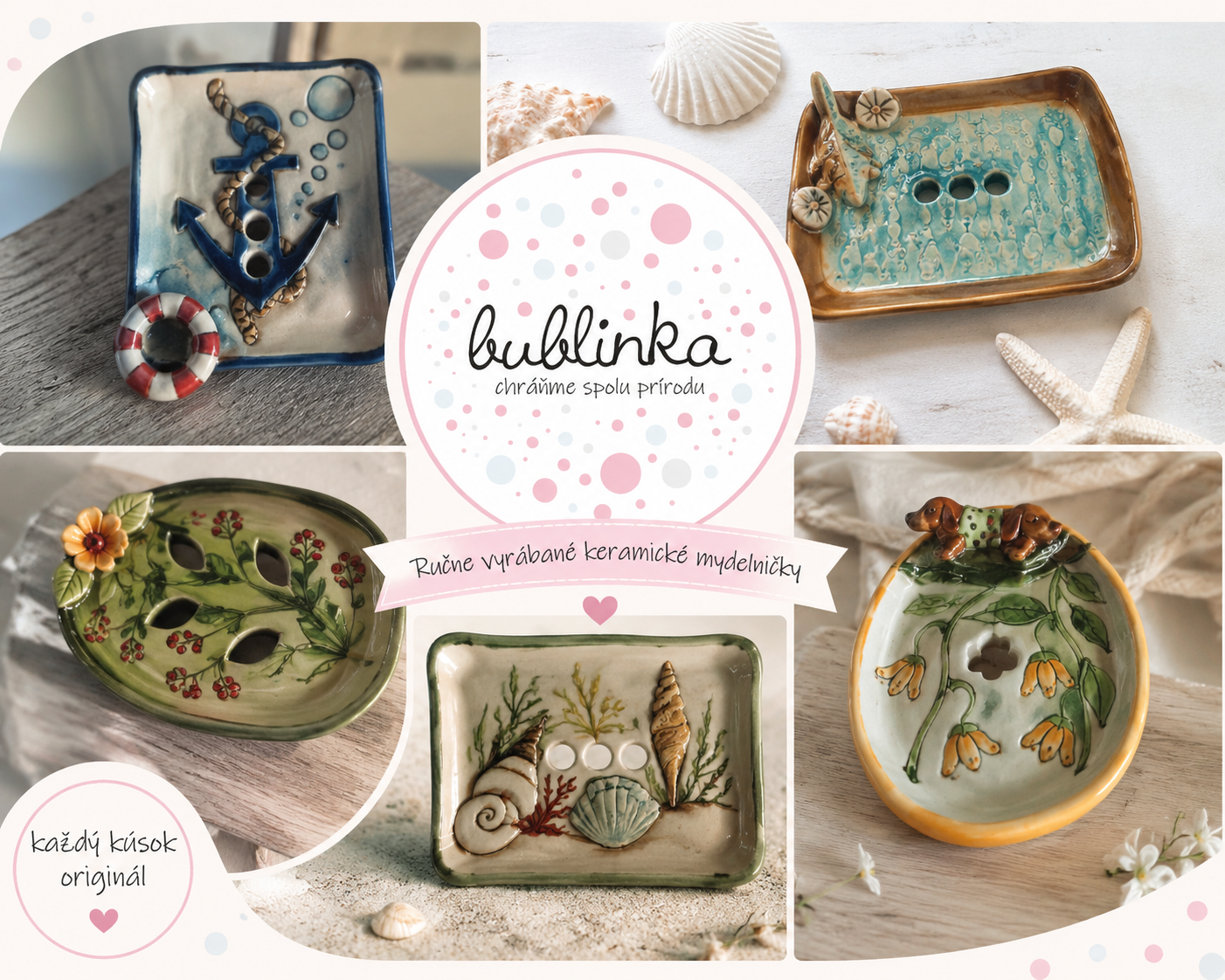 Hand - made - Mydelnička Morské mušle