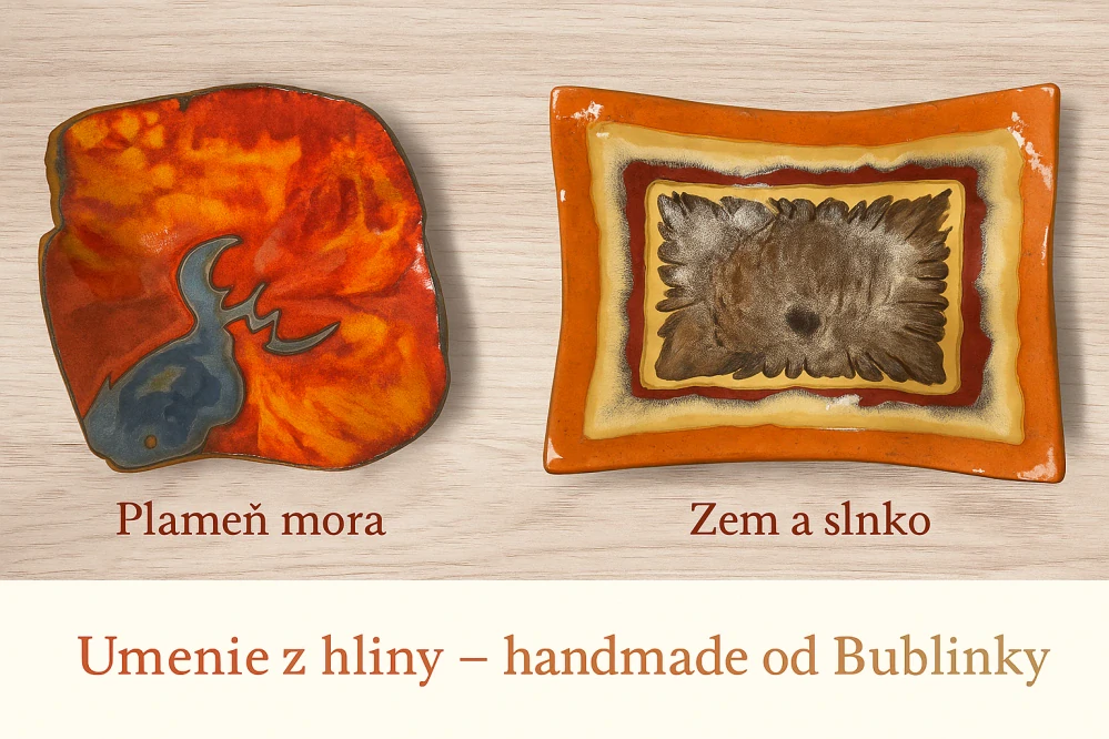 Hand - made - Keramická misa Zem a slnko