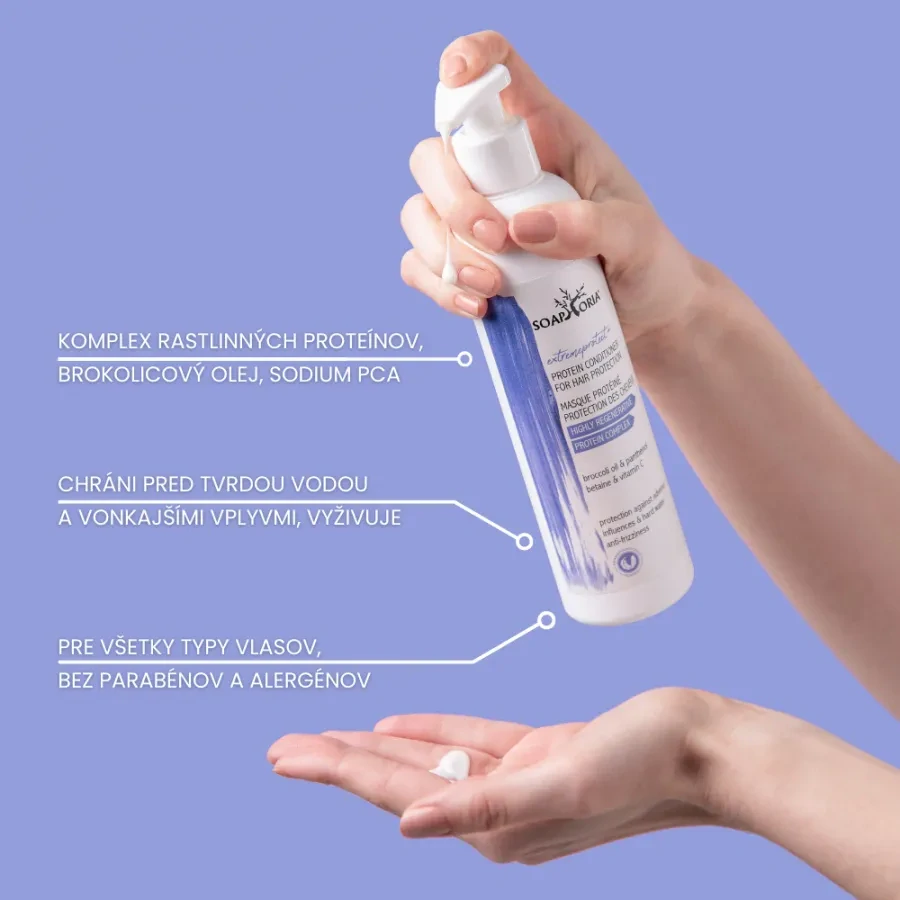 Soaphoria - EXTREMEPROTECT+ intenzívna proteínová maska na ochranu vlasov (Betain & Broccoli oil)