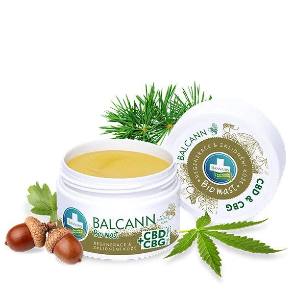 Annabis - BALCANN CBD + CBG NAJSILNEJŠIA BIO KONOPNÁ MASŤ + DUBOVÁ KÔRA