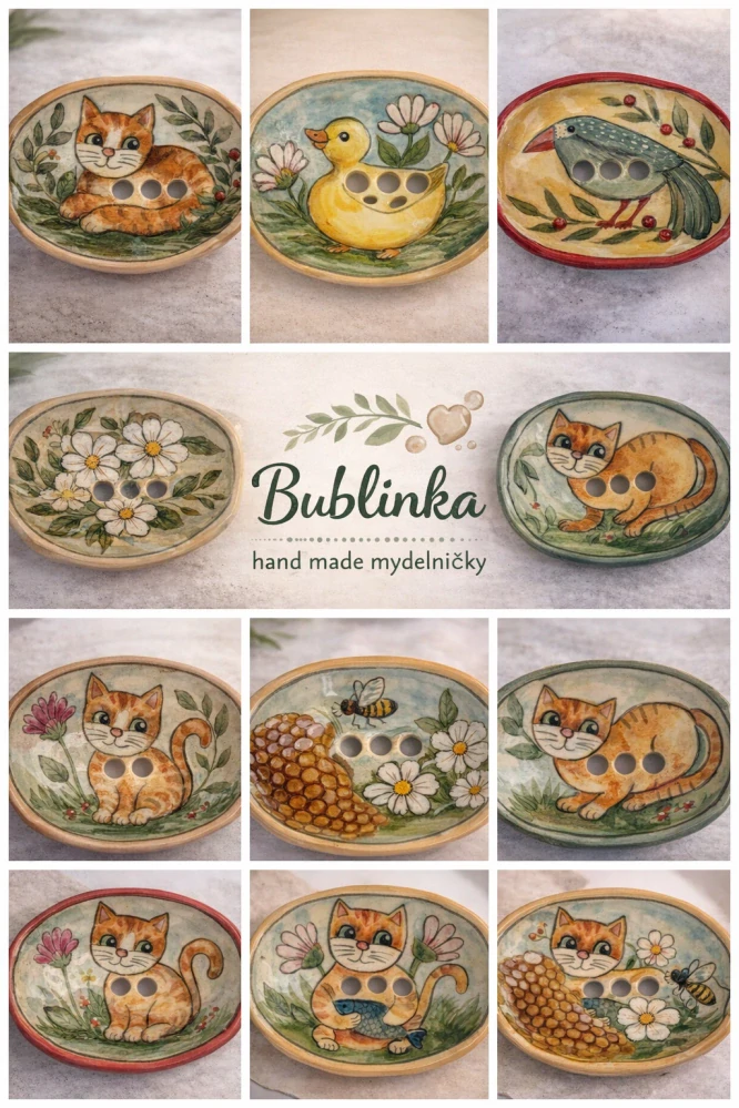 Hand - made - Mydelnička Hravá mačička