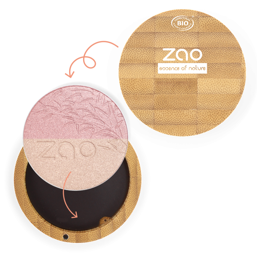 ZAO - Kompaktný rozjasňovač 311 Duo Pink and Gold