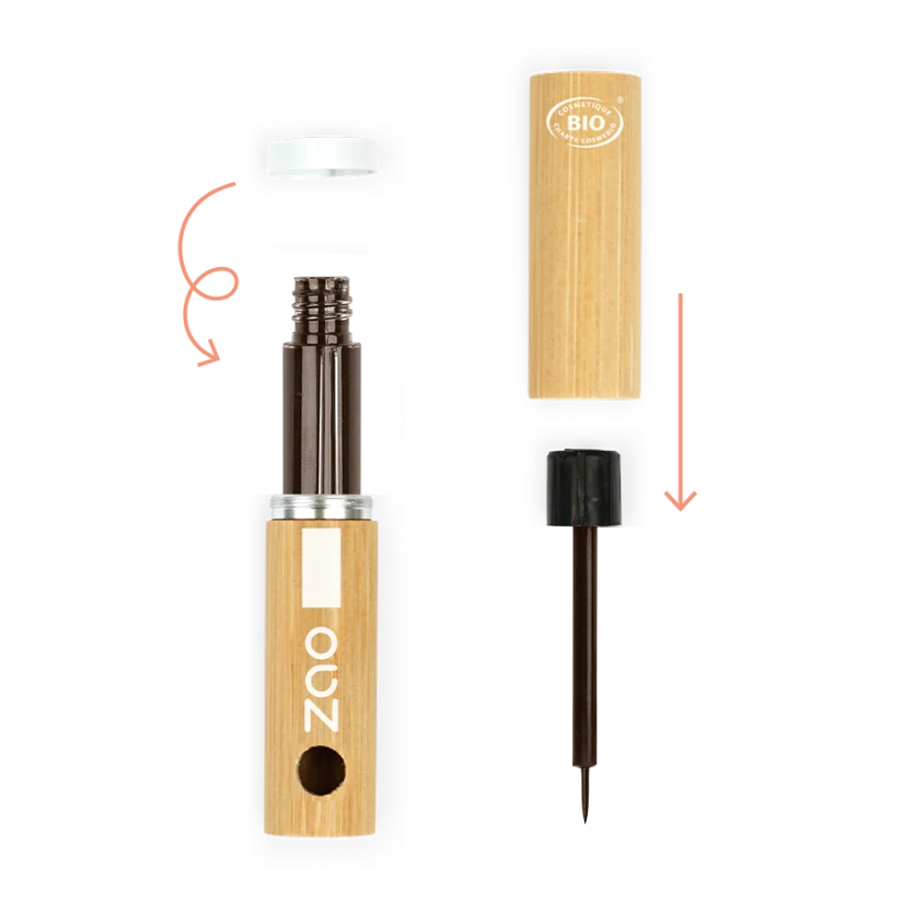 ZAO - Tekutá linka na oči 071 Dark brown dopĺňateľná