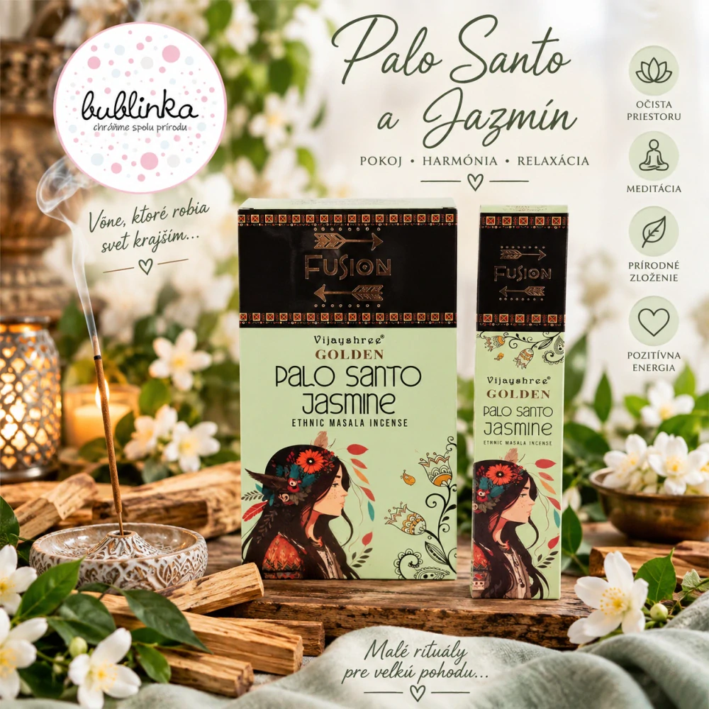 Golden Vonné Tyčinky - Palo Santo a Jazmín