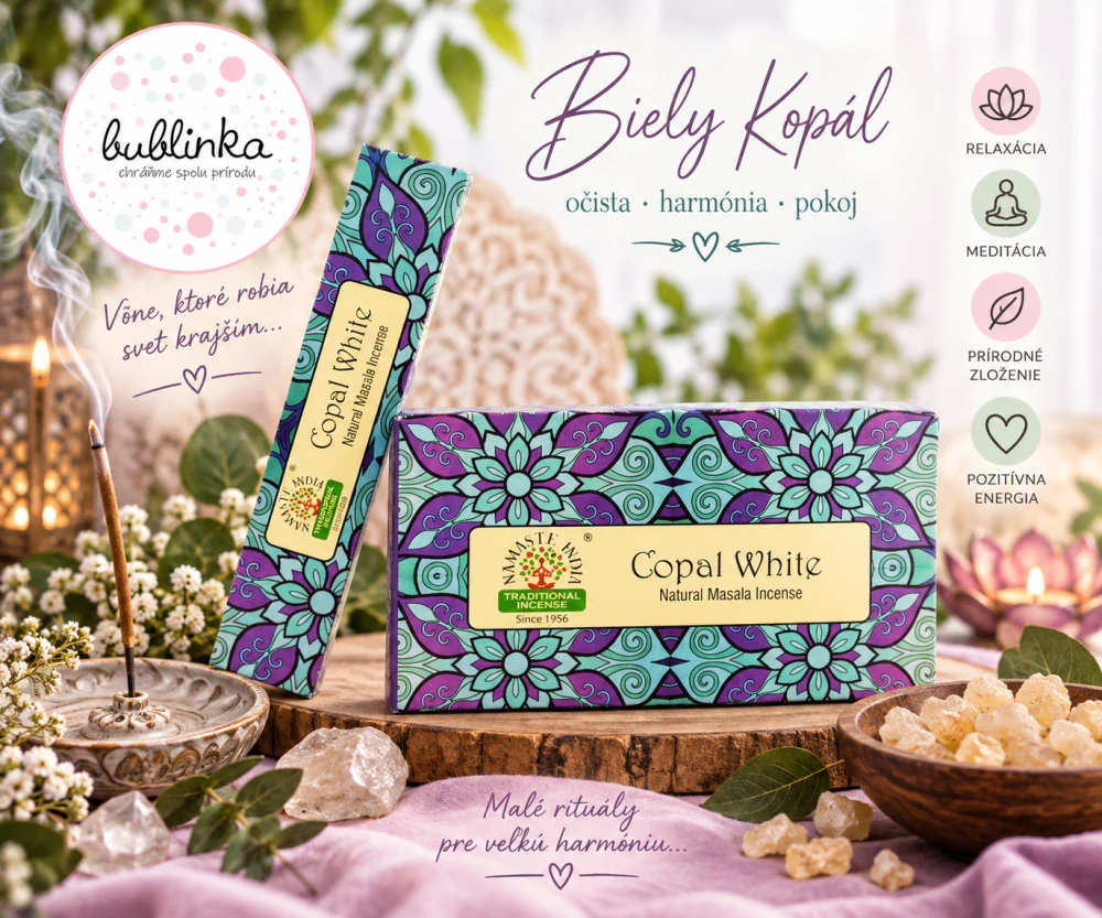 Vonné Tyčinky Namaste Mandala Masala - Biely Kopál