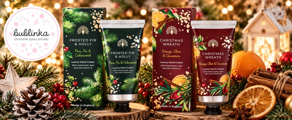 The English Soap Company - Krém na ruky Vianočný veniec, 75 ml