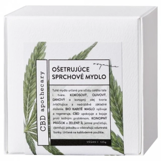 Soaphoria, CBD APOTHECARY - OŠETRUJÚCE JEMNÉ SPRCHOVÉ MYDLO S KONOPNÝM EXTRAKTOM