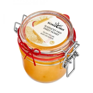 Soaphoria - Sladučký med - organický soľný telový peeling