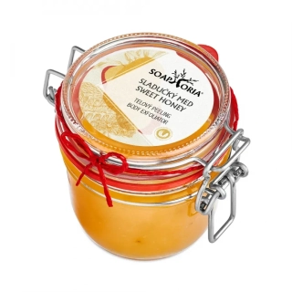 Soaphoria - Sladučký med - organický soľný telový peeling