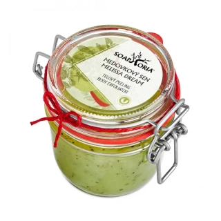 Soaphoria - Medovkový sen - organický soľný telový peeling