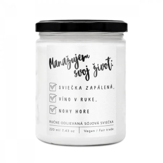 Soaphoria - Vrcholový manažment - dizajnová handmade sviečka