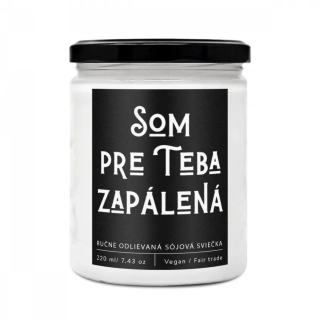 Soaphoria - Pre teba zapálená - dizajnová handmade sviečka