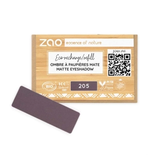ZAO - Obdĺžnikový matný očný tieň 205 Dark Purple - náplň