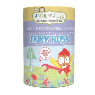Jack N´Jill - Zubná niť pre deti Fairy Floss s jemnou jahodovou príchuťou