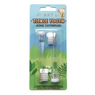 Jack N´Jill - Náhradné hlavice na sonickú zubnú kefku Tickle Tooth 2 ks v balení