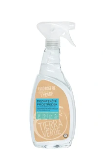Tierra Verde - Dezinfekčný prostriedok na umývateľné povrchy s citrónovou a levanduľovou silicou (rozprašovač 750 ml)